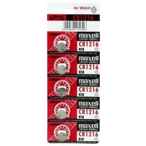 CR-1216 MAXELL/SONY/ENERGIZER LITHIUM BATTERY (5PCS/CARD)