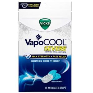 VICKS VAPOCOOL SEVERE WINTER FROST 18CT