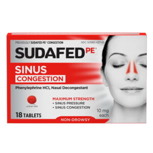 SUDAFED PE 18'S TABLET *SINUS CONGESTION*