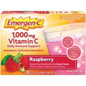 EMERGEN-C 30'S *RASPBERRY* 1000MG VITAMIN C
