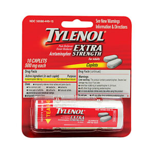 TYLENOL** BLISTER PK CAP. 10'S 12PC/BX