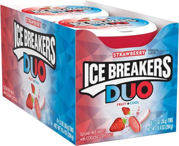 ICE BREAKERS DUO STRAWBERRY 1.3OZ 8CT/BOX