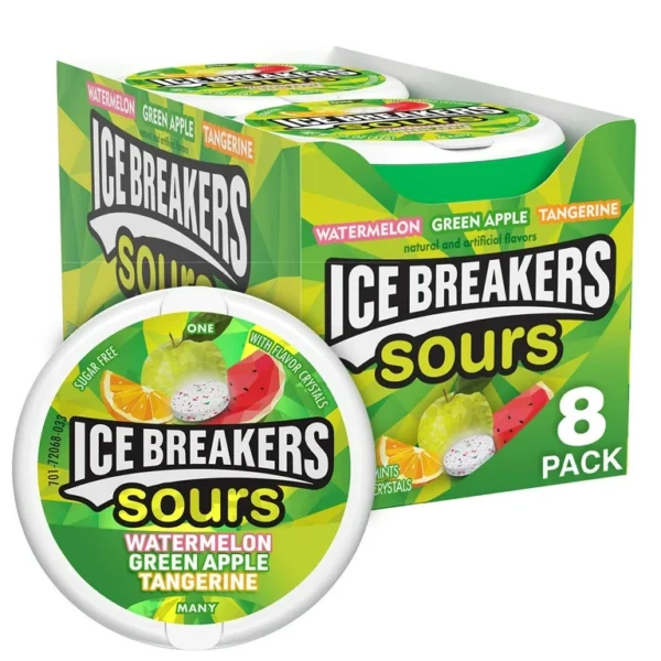 ICE BREAKERS SOURS FRUIT 1.5OZ 8CT/BOX