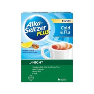 ALKA SELTZER *GREEN*COLD/COUGH FLU NIGHTIME 6'S