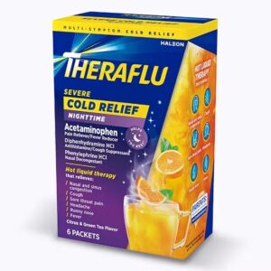 THERAFLU GREEN SEVERE #577/487 COLD& COUGH NIGHTIME 6'S