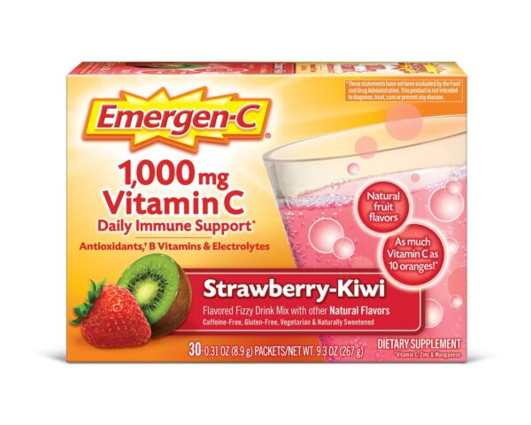 EMERGEN-C 30'S STRAWBERRY KIWI 1000MG VITAMIN C