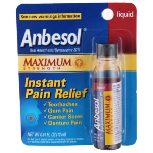 ANBESOL LIQUID .41OZ MAXIMUM STRENGTH