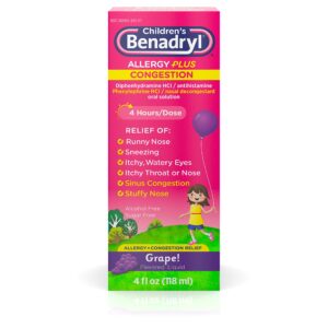 BENADRYL CHILDRN'S ALLERGY 4OZ *GRAPE*